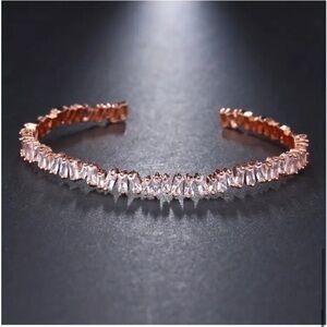 Rose Gold Ice Princess Rhinestone Bracelet